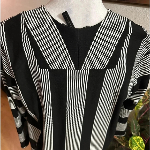 BCBGMAXAZRIA Striped Mini Shift Dress size L - Picture 9 of 15